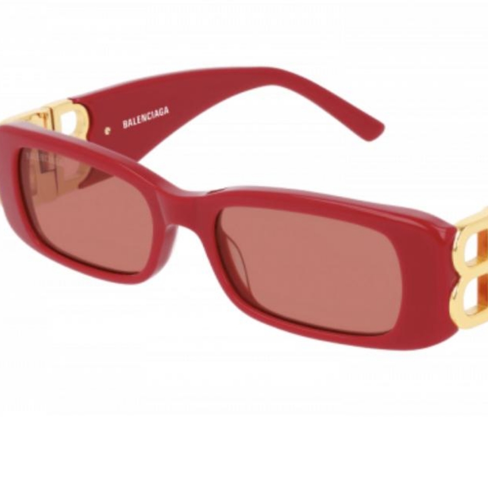 Balenciaga Sunglasses.  Red